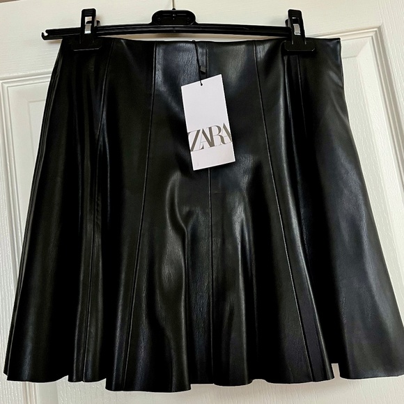 Zara Dresses & Skirts - Zara Faux Leather Skirt NWT